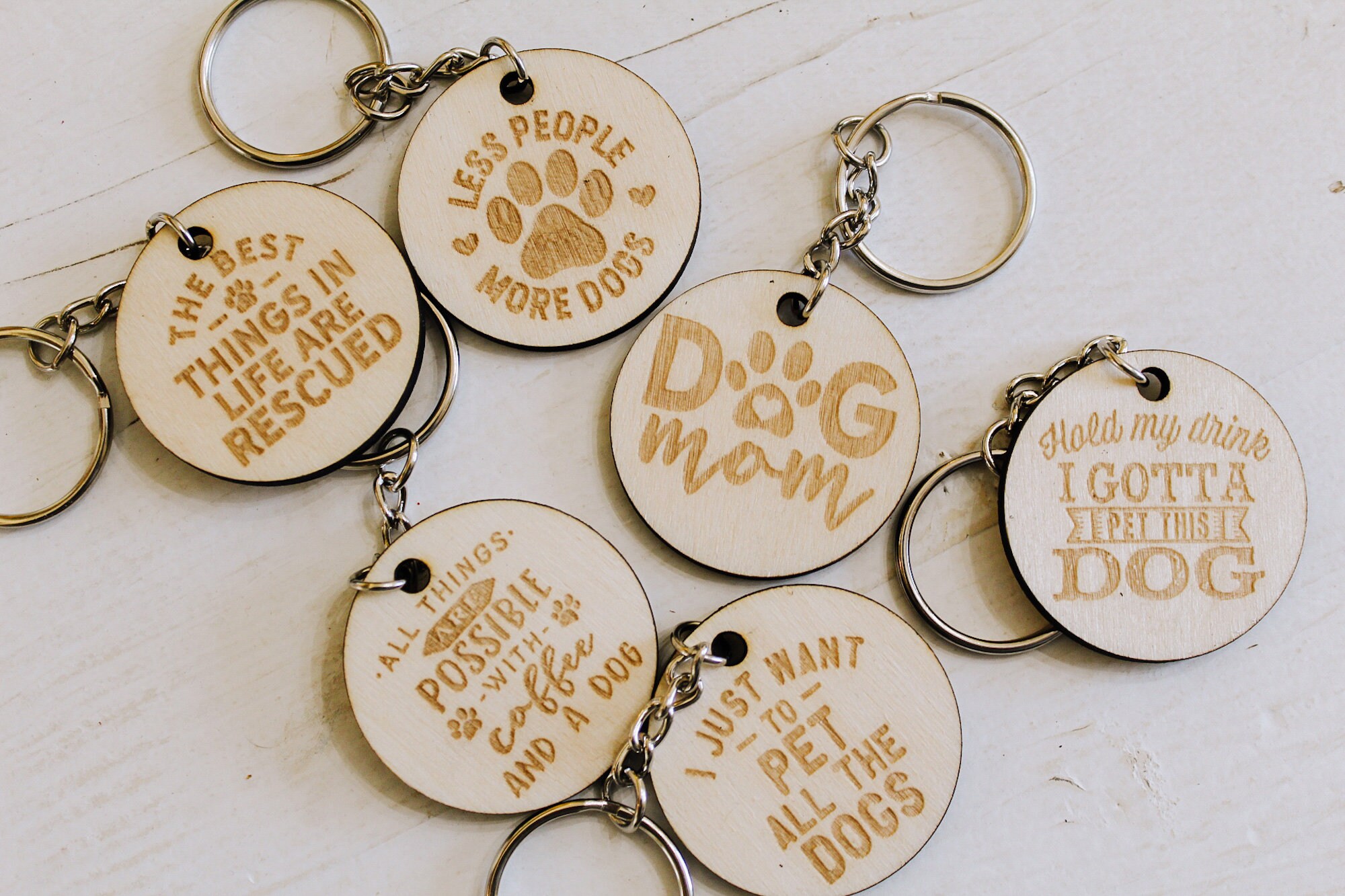 Dog Key Chain Dog Keychain Engraving Dog Keychain For Women Etsy