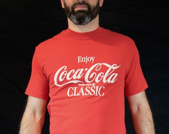 Small/Medium, Vintage, 80s, Coca Cola, Memorabilia, Americana, Tshirt