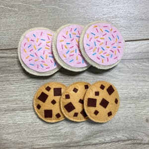Felt Cookie Playset ll Pretend Food ll Felt Food ll Play Food ll Play Kitchen ll Christmas ll Birthday ll Kids’ Toys ll Baby Toys