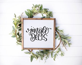 Jingle Bells Hand Lettered SVG | Christmas SVG | Cut File | Craft File |  Silhouette file | Cricut file | Christmas Clip art