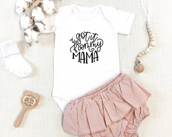 I Got it From My Mama SVG File | Cut File | Craft File | Hand Lettered | Mother's Day | Cricut | Silhouette