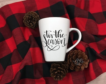 Tis the Season Hand Lettered SVG | Tis the Season SVG | Cut File | Craft File |  Silhouette svg | Cricut svg | Christmas SVG