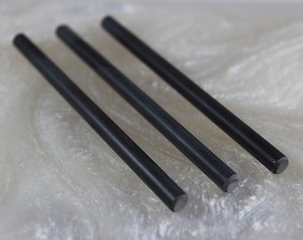 3 pcs. of Black G-10 1/4&quot; Rod - Knife Handle Pin Material