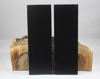 2 Pcs of .312” Black G-10 Knife Handle Material Blank Scales G10 6&quot; X 2&quot;