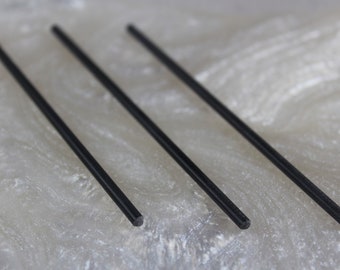 3 pcs. of Black G-10 1/8&quot; Rod - Knife Handle Pin Material