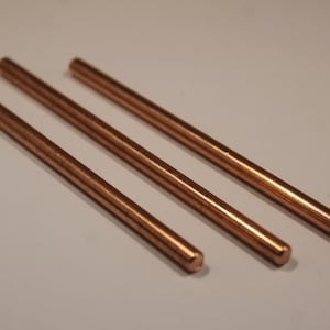 3 pcs of 3/16&quot; Copper Stock Rods - Knife Handle Pin Material