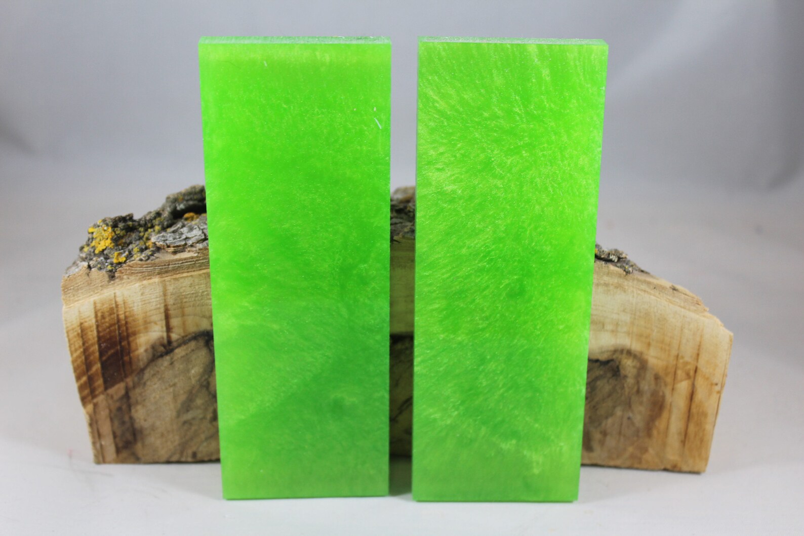 2 Pcs Lime Green Composite Knife Scales 110 Etsy
