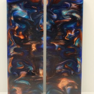 2 Pcs Composite Knife Handle Material Scales: Chameleon #5518