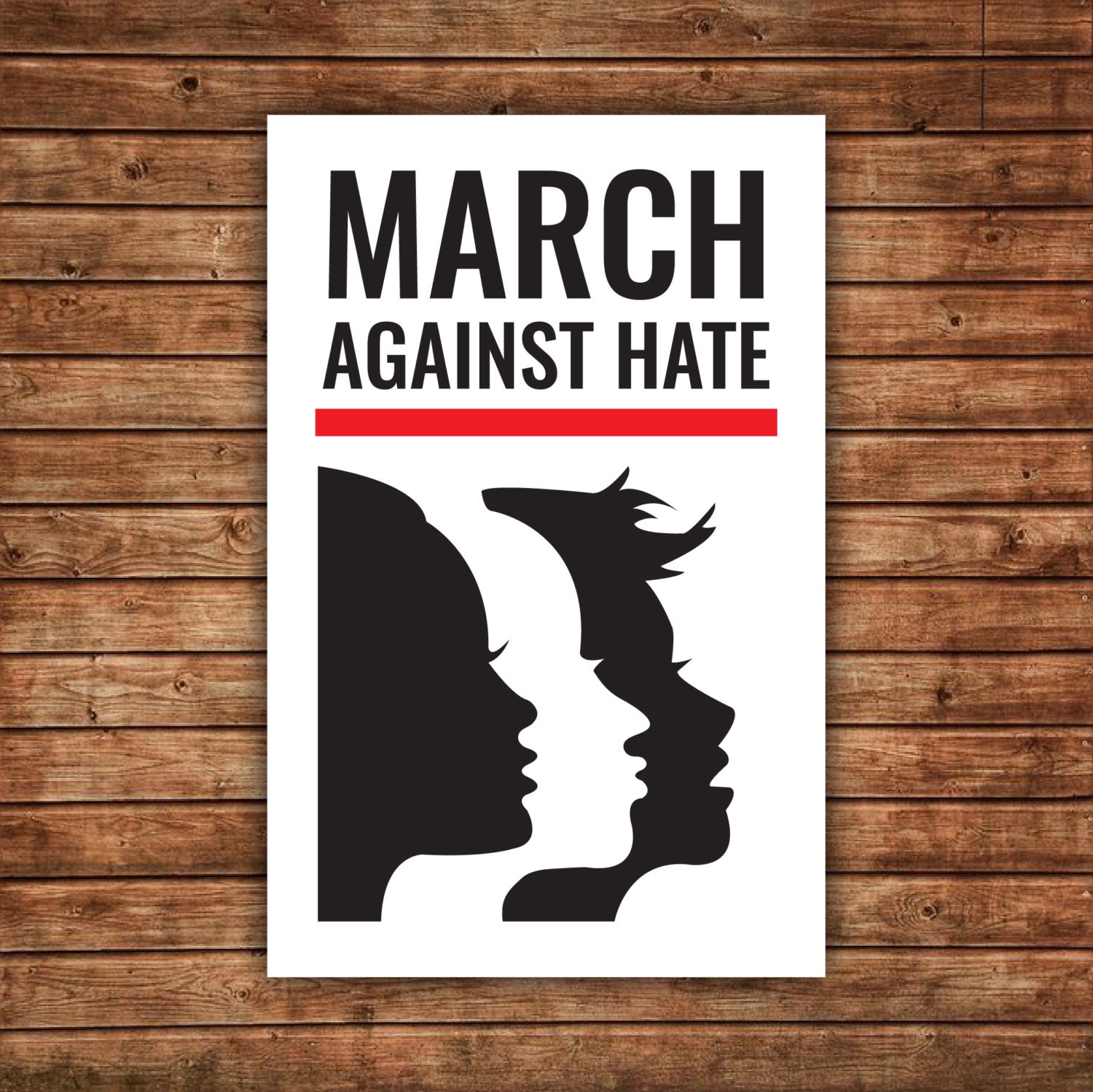 Womens March PRINTABLE Protest Sign Poster // March Against | Etsy