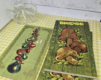 Bridge score pads - Choose -listed in order of appearance - see photos and description