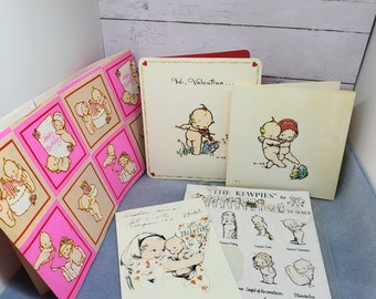 Kewpie Doll cards, paper, post card, and stickers - See description and photos for details