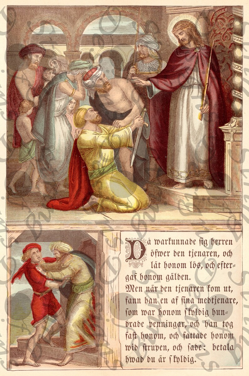 1889 German Bible Digital Printables Full Color Antique Devotional ...