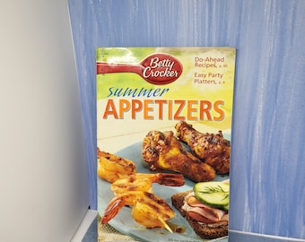 Betty Crocker Appetizers - recipe books Choose July 2004 or Dec 2001 - See photos and description for details