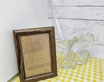 2x3" Photo Frame mini wood look 5.2cm x 7.7cm Horizontal or Vertical tabletop frame