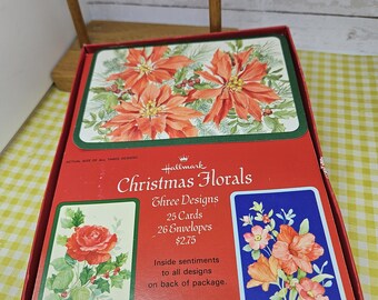 Caja completa de tarjetas de Navidad con tres diseños, incluye todas las tarjetas y sobres. Ver detalles en la descripción y la foto.