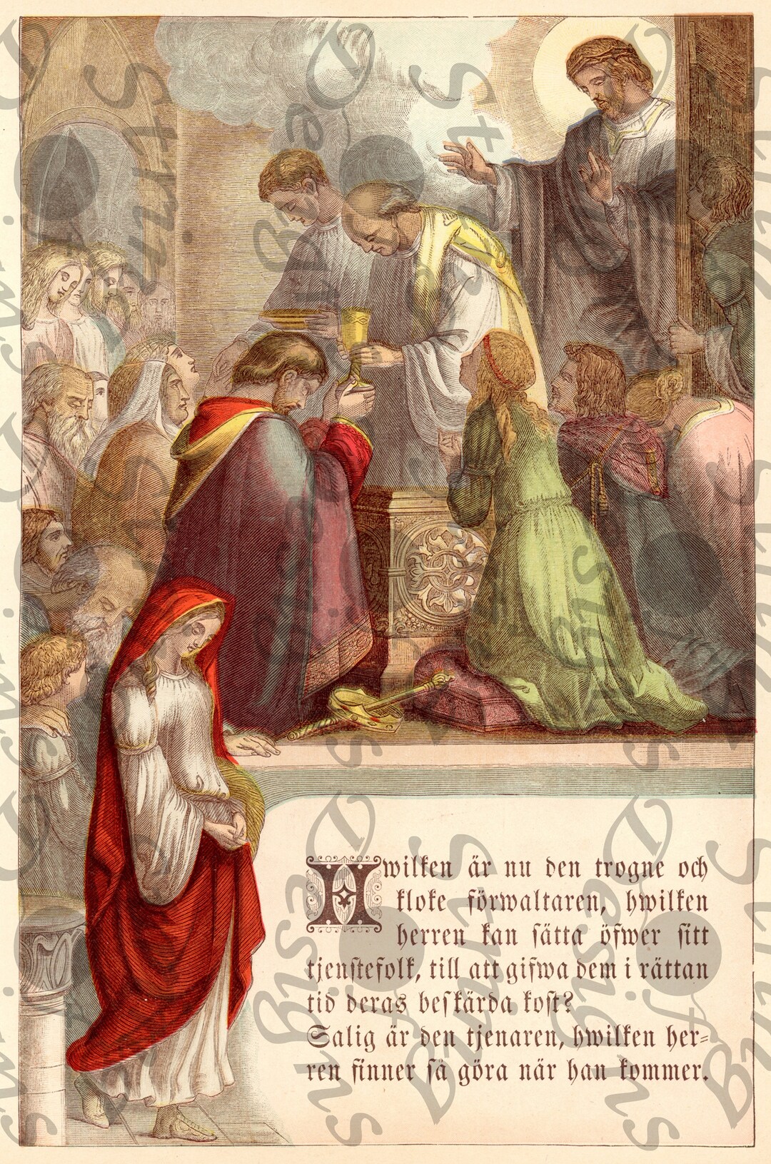 1889 German Bible Digital Printables Full Color Antique Devotional