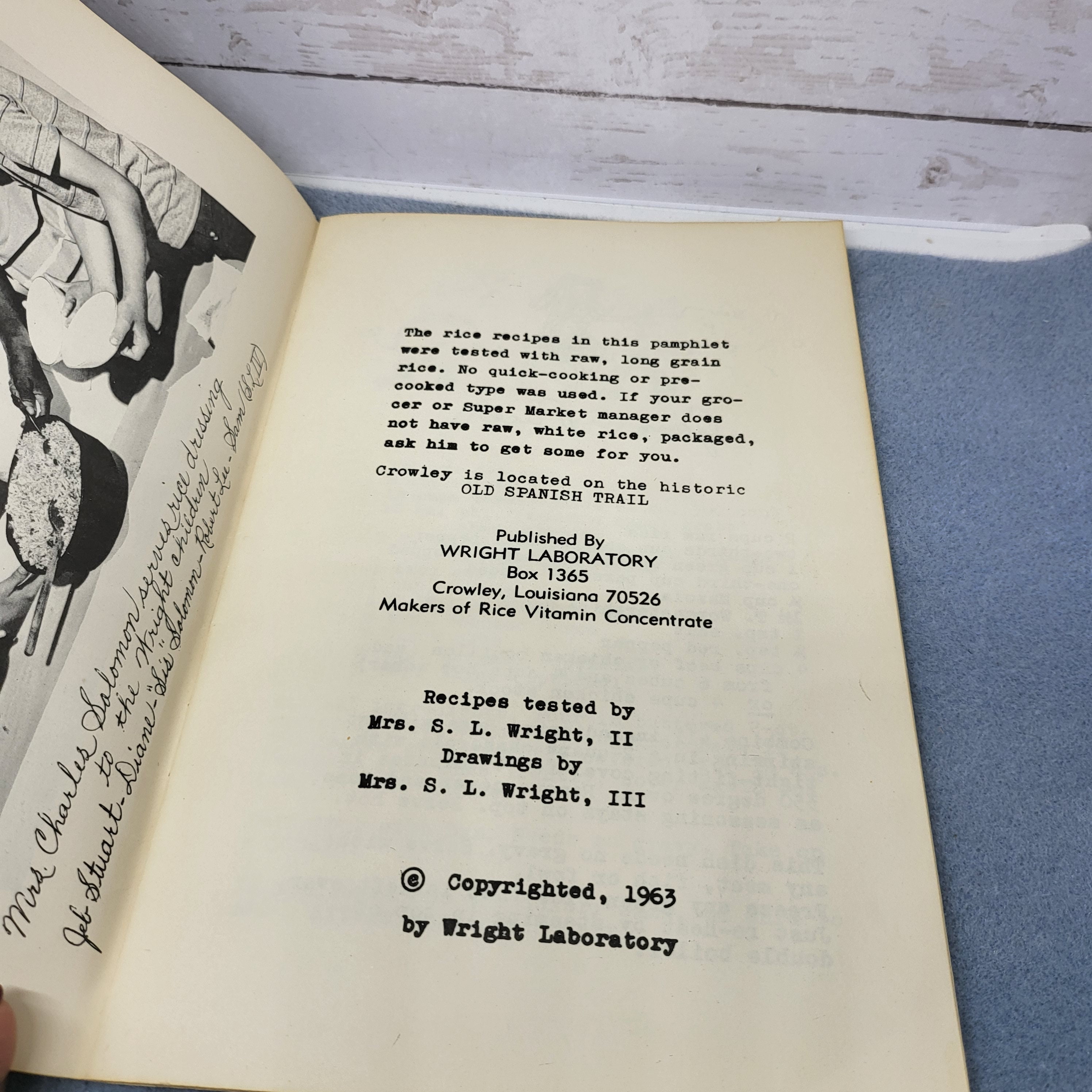 The Poor Mans Rice Cook Book. 1963 Wright Laboratory. See - Etsy