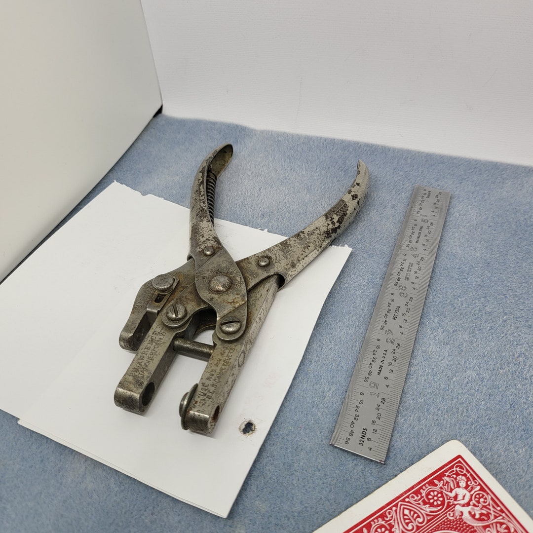 Eyelet Tool Vintage With Signs of Age Hole Maker for Leather and Eyelet