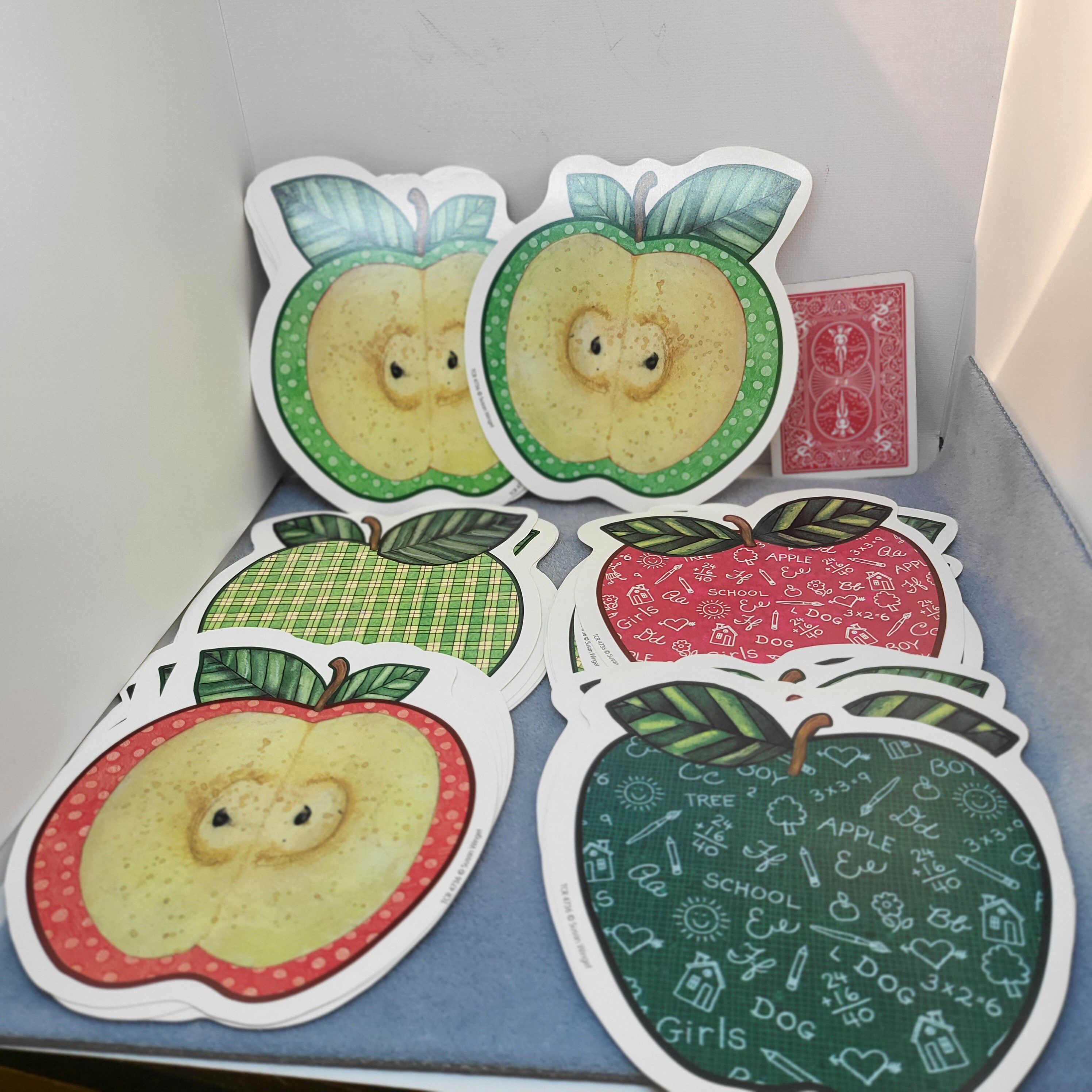 30 Apple Cardstock Images in 5 Patterns With Variations - Susan Winget ...