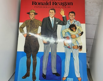 Muñecas de papel Ronald Regan 1984 - Toda la ropa incluida Libro completo sin cortes: vea fotos y descripción para obtener más detalles