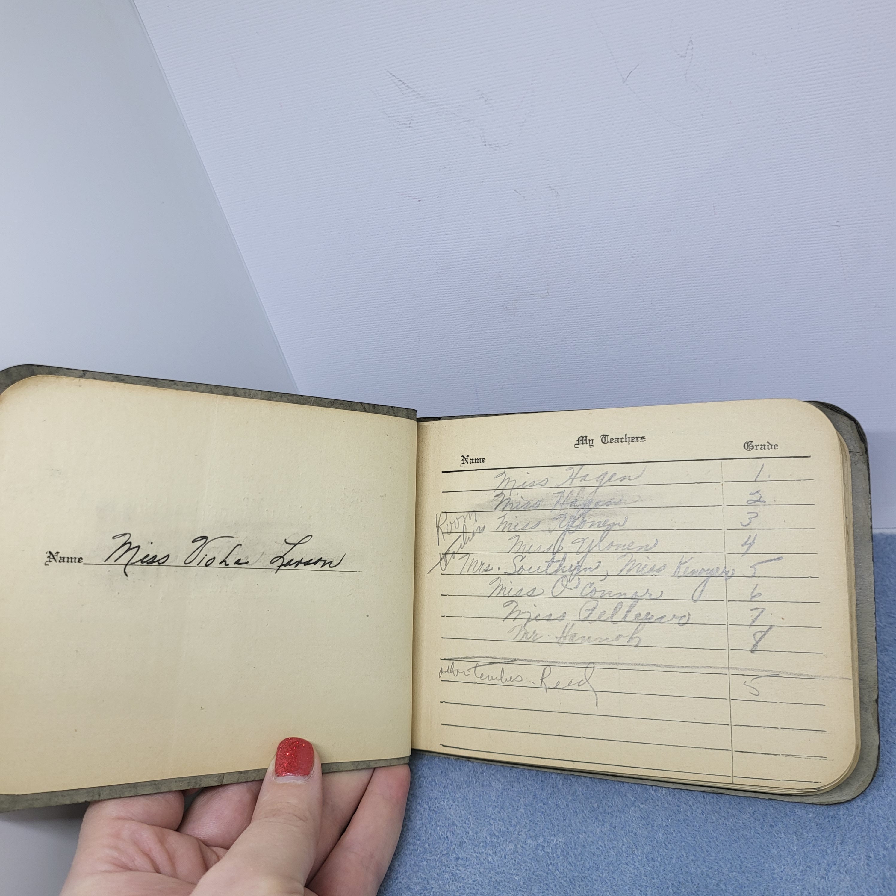 1930s School Autograph Notebook: My School-days Autobiography on Front ...