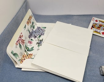 5 Envelope pack Floral Lined 4 7/16 x 6 3/8 inches Or 16.3cm x 11.3cm