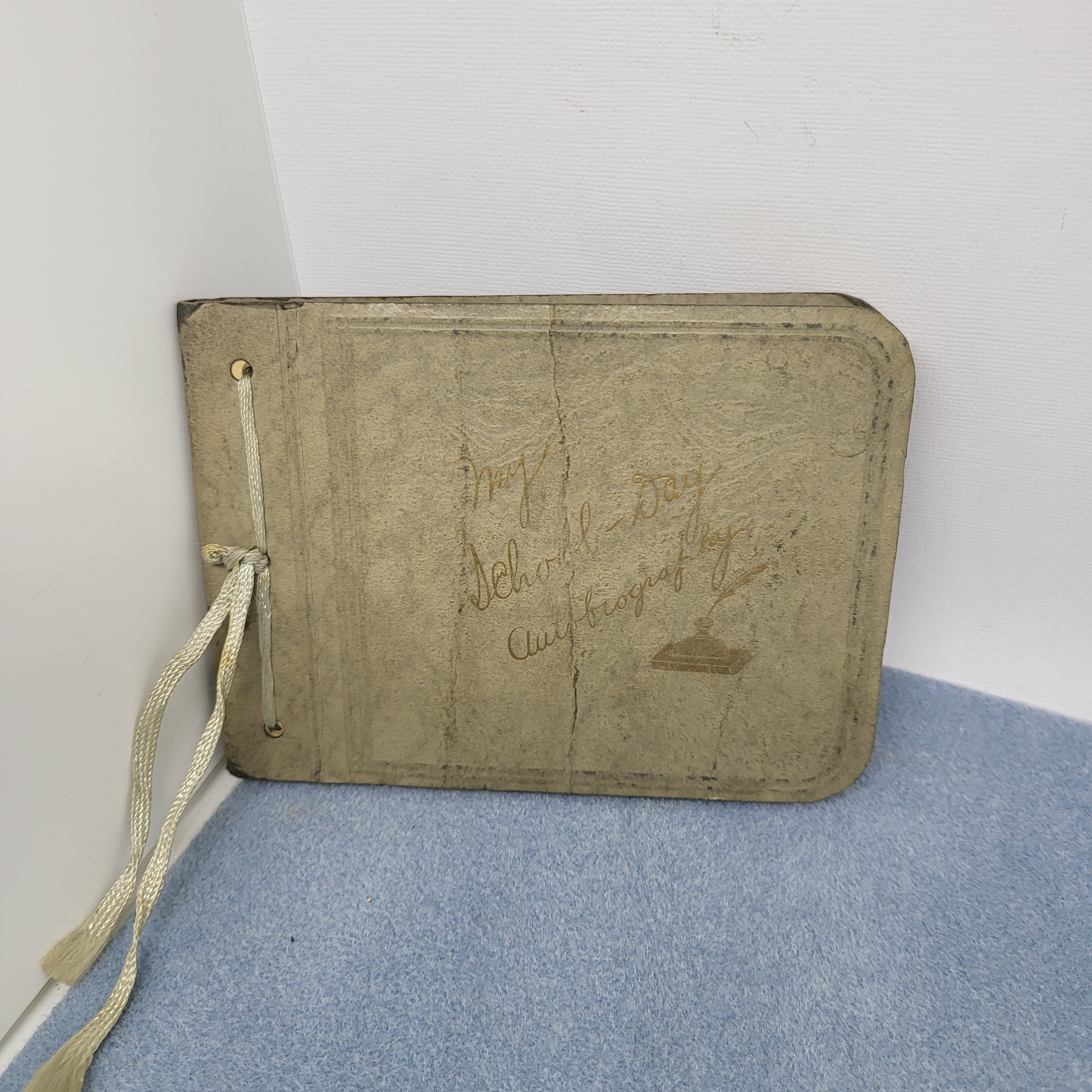 1930s School Autograph Notebook: My School-days Autobiography on Front ...
