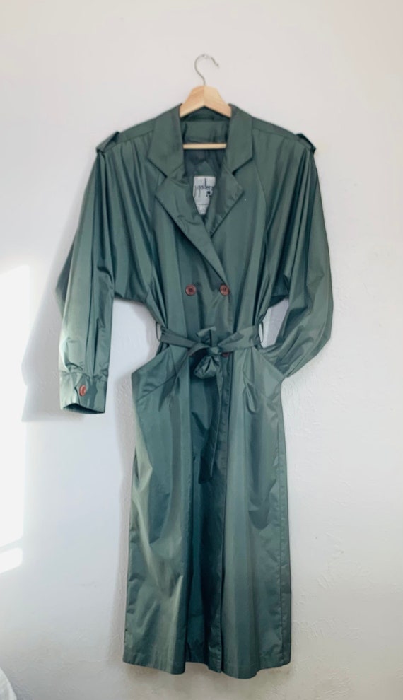 Vintage green trench coat, Women's 1980's military