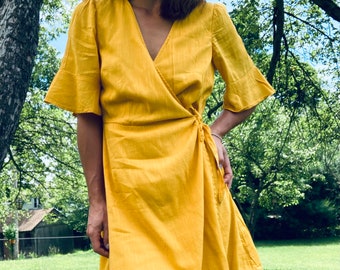 casual yellow dresses Big sale - OFF 76%