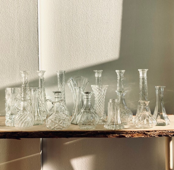 Clear Glass Flower Vases. Bulk Wedding Centerpieces. Bilk Etsy