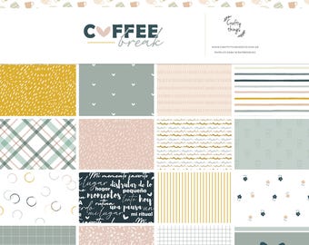 COFFEE BREAK, Digital Collection, Digital scrapbooking paper, printable, scrapbooking cardmaking, hobby, crafts, break, coffee, relax