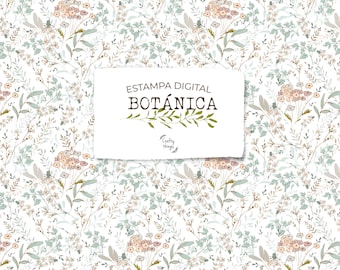 Estampas BOTANICA, Rapport Digital, Estampa textil, botánica, flores, floral