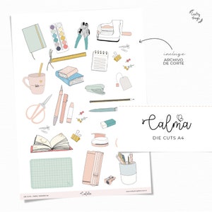 CALMA Kit, Digital Collection, Digital scrapbooking paper, printable kit, digital scrapbooking cardmaking kit, hobby, crafts image 4