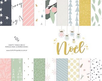 Noël - Papers and Digital Die Cuts