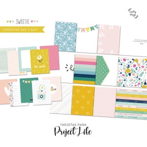 KAARTEN voor PROJECT LIFE Sweetie, digitale scrapbookingkaarten, digitale kaarten, san velentin, gelukkige Valentijnsdag