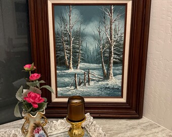 J Medina Oil Painting Cabin Lake House 8