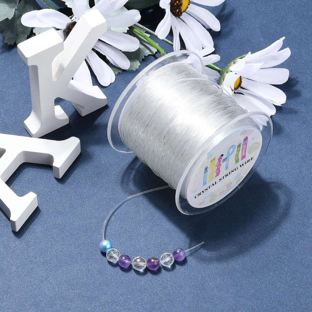 Achat élastique bracelet blanc de 50ml x 0.45mm-Meilleur prix pas