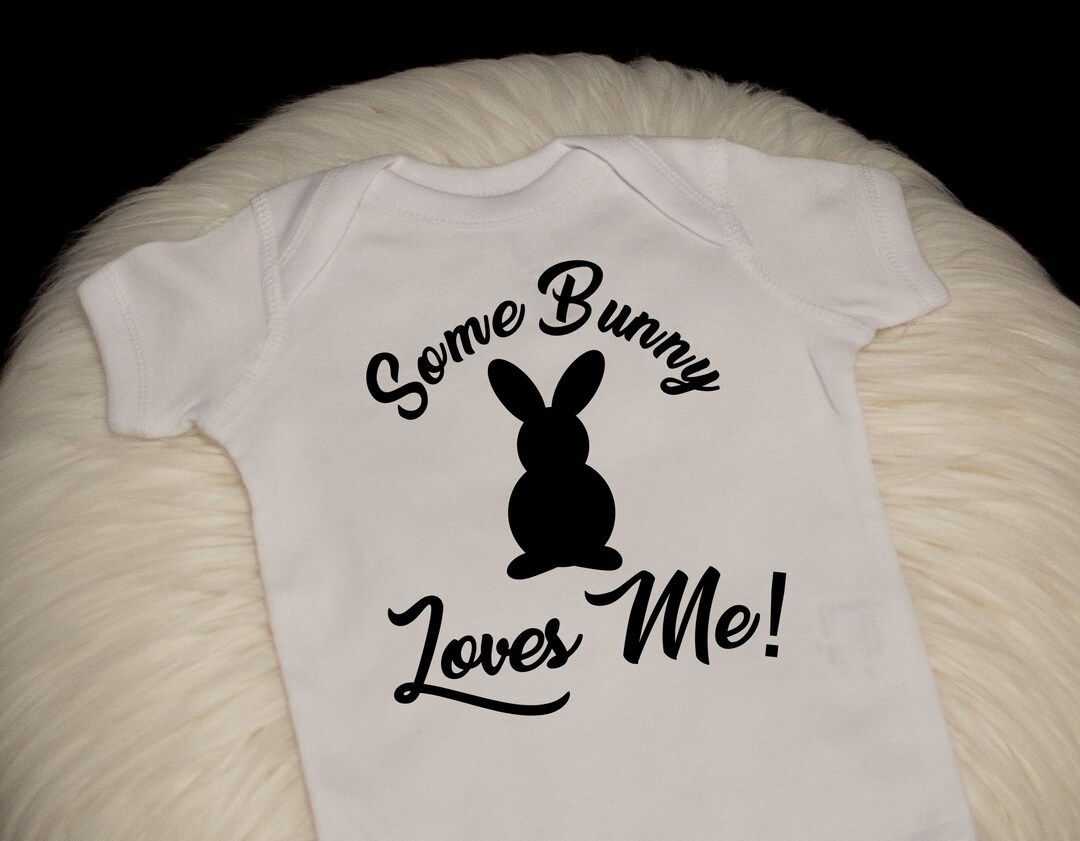Easter Baby Outfit, Bunny Personalized Easter Baby Bodysuit Sizes