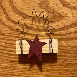 Primitive Barn Star ornaments