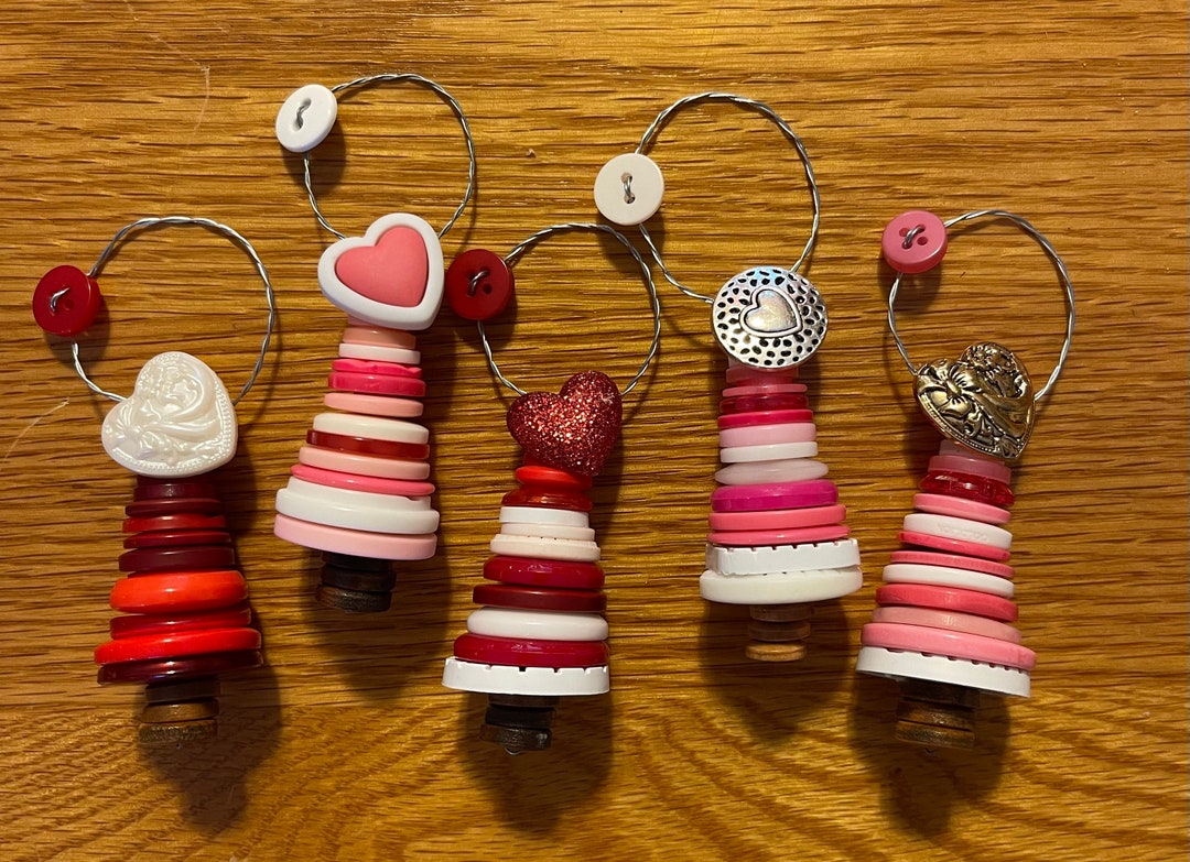 Valentine Ornaments set Etsy