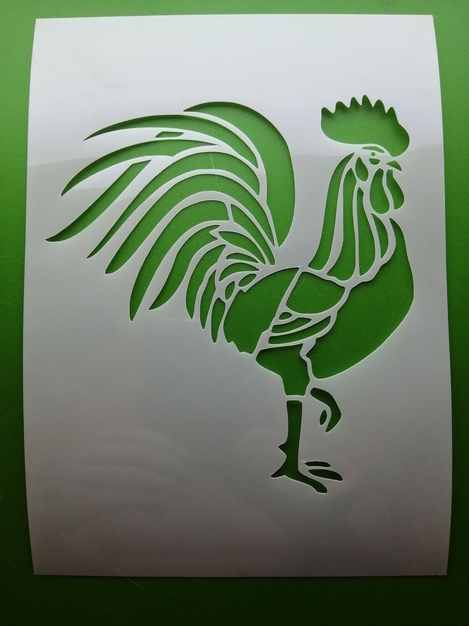 French Gallic Rooster France Symbol Stencil MYLAR Sheet 190 - Etsy