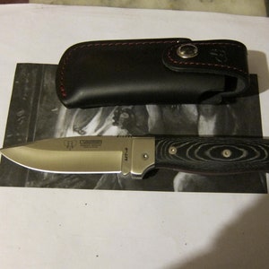 Cudeman MT-4 384-MF,  384-FF Black Or Green Micarta scales hollow grind blade
