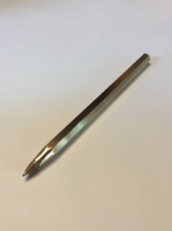 Big Pal Hex Pen, Ballpoint Pen, Brass Pen, 100% Handmade ink