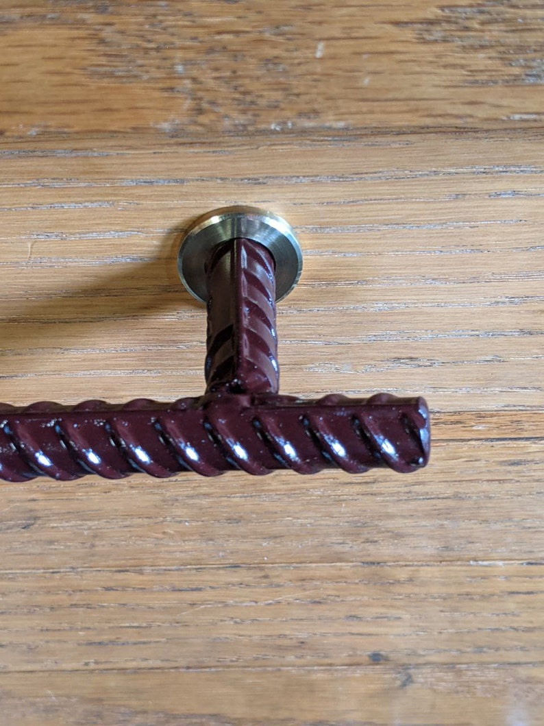 Steampunk Rebar Door Handles Rustic Handles Modern Etsy