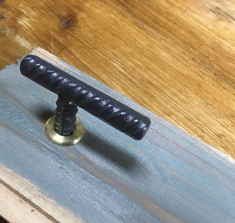 Steampunk Rebar Door Handles Rustic Handles Modern Etsy