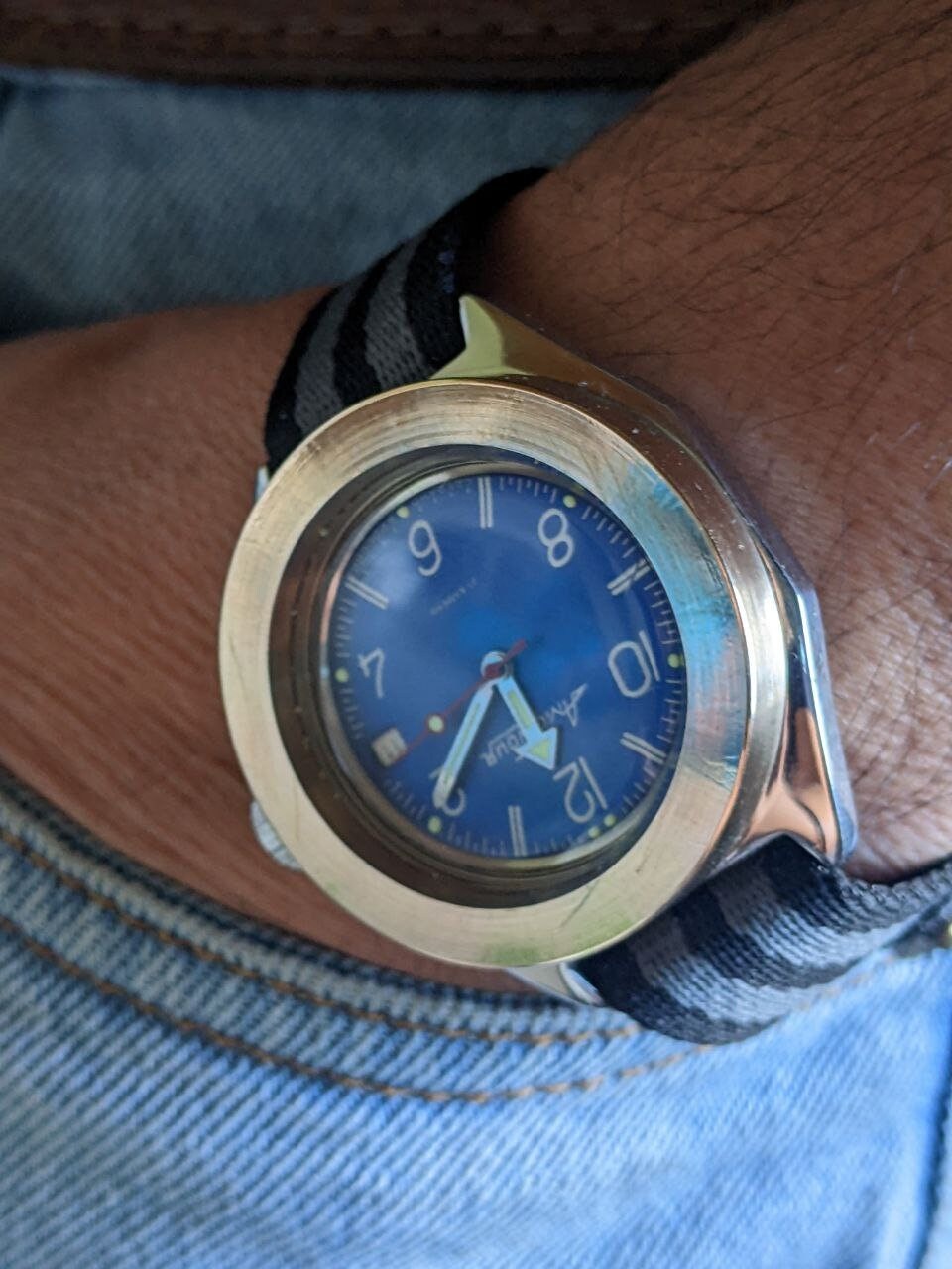Vostok amphibia hotsell blue bezel