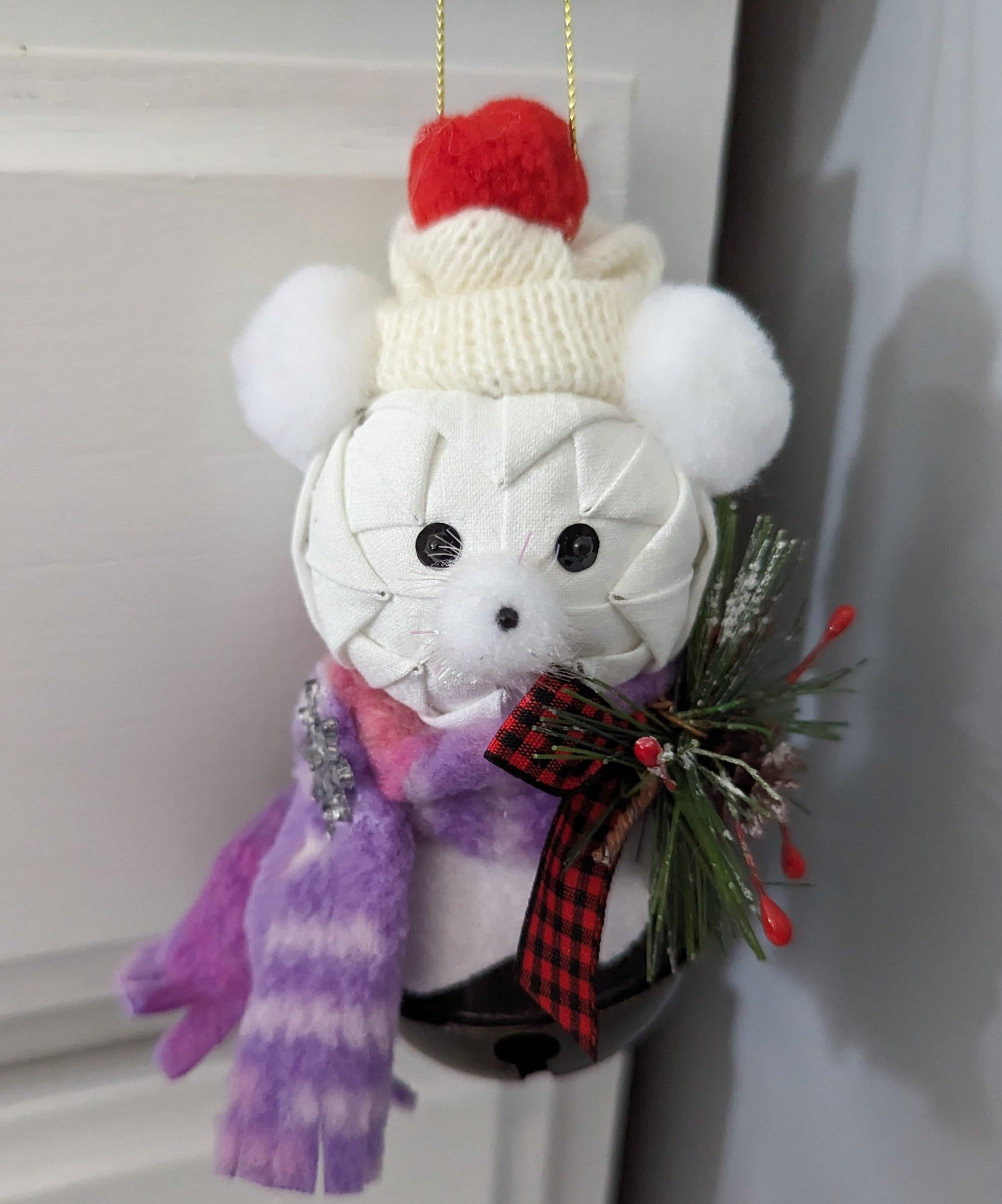 Polar Bear Christmas Bell Ornament Pattern - Etsy