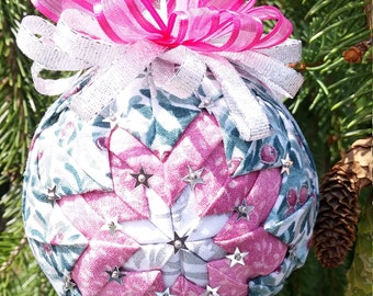 Pink and Teal Ornament
