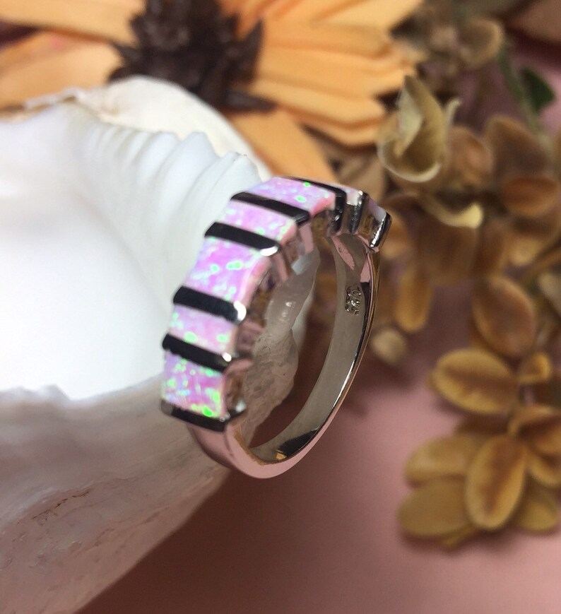 Silver Opal Ring Blue Opal Ring Handmade Opal Ring Sterling Silver 925 Ring