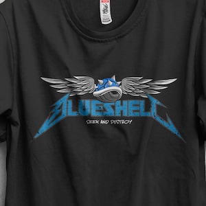シーク・アンド・デストロイTシャツ / マリオカートTシャツ / スーパーマリオブラザーズ / メタリカ / 音楽 / ビデオゲーム / ブルーシェル